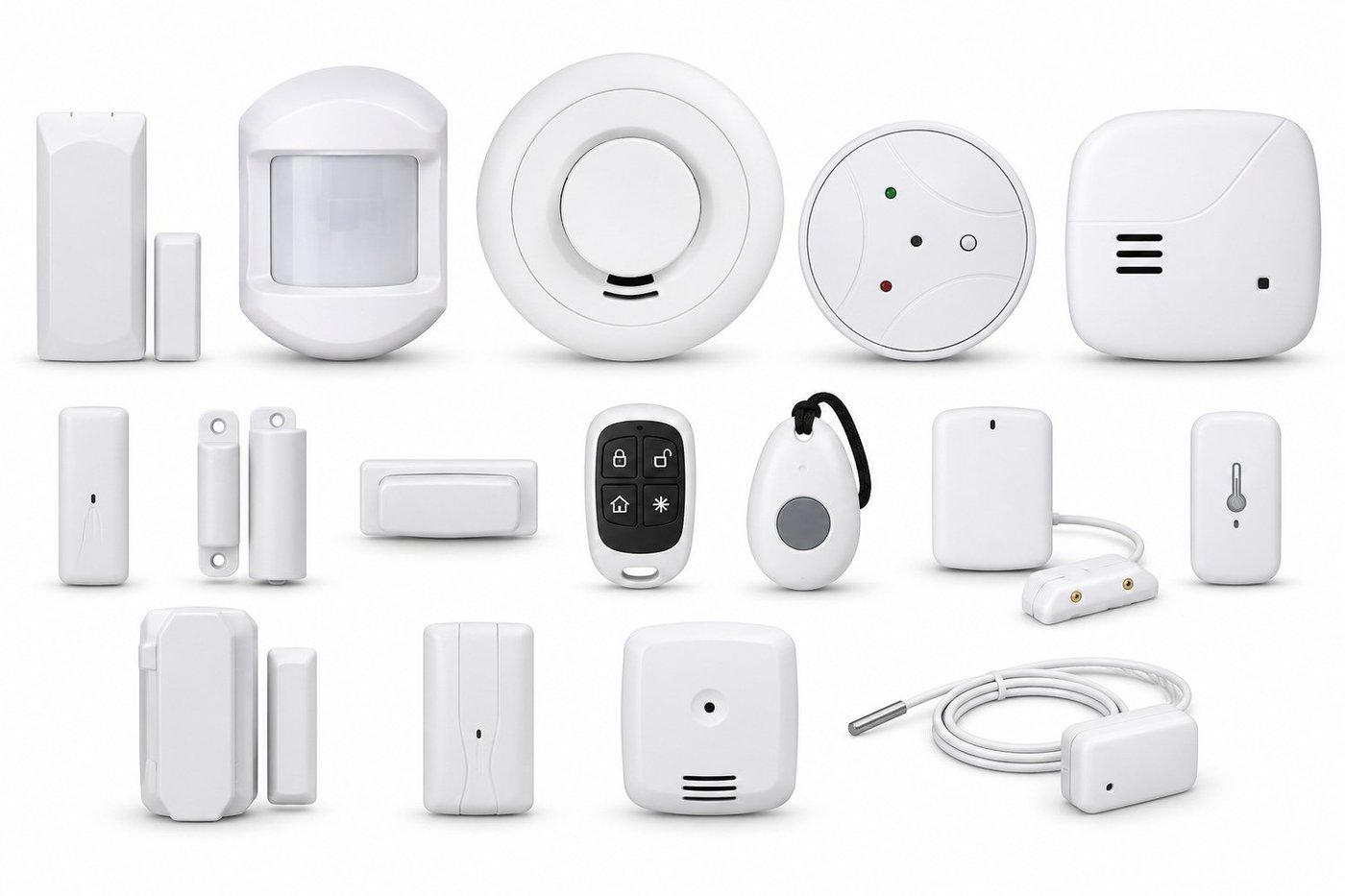 Compatible home security sensors and accessories