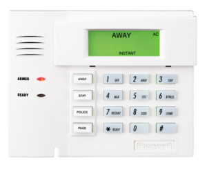 Honeywell Vista alarm system armed away